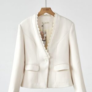 Áo vest 2 lớp cổ phối ren